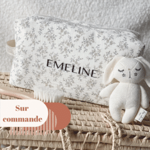 trousse toilette vanity personnalise cadeau naissance commande