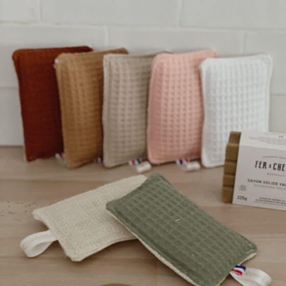 zero dechet eponge nid abeille toile de jute lavable