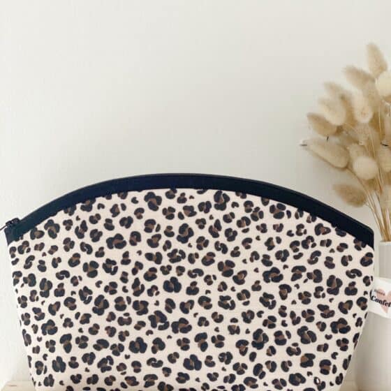 trousse taille moyenne graou leopard