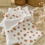 cotons lavables eponge bio double gaze cupidon