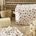 maxi trousse vanity impermeable collection cupidon double gaze cadeau naissance