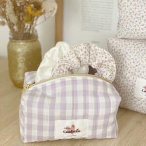 trousse maquillage matelassee vichy parme