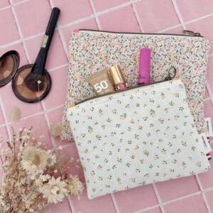 pochette plate matelassée maquillage