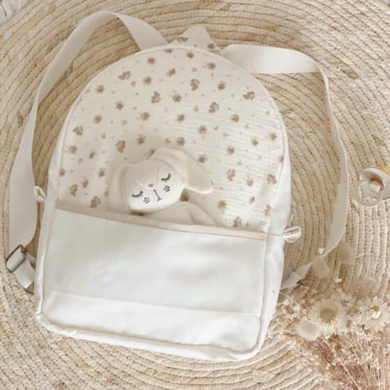 sac a dos enfant maternelle noisette personnalisable