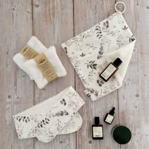 serviette visage bandeau soin lingettes cotons demaquillanst lavables