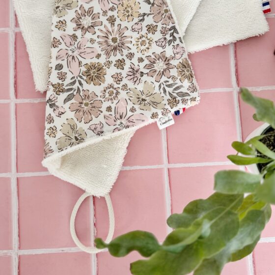 serviette visage eponge bambou oeko tex