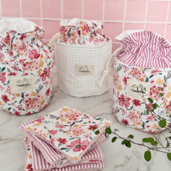 trousse pochon panier rond