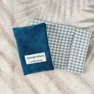 protege passeport velours bleu cadeau homme papa pere