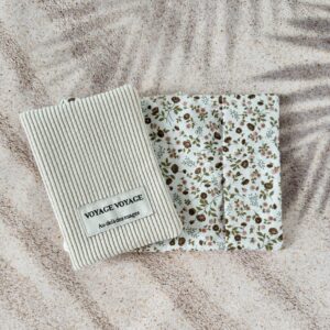 protege passeport velours ecru interieur fleurs cadeau fete des meres mamans