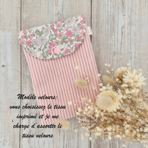 housse liseuse modele velours