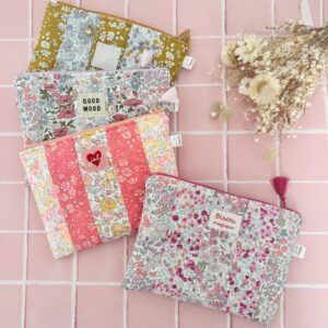 pochette upcycling liberty