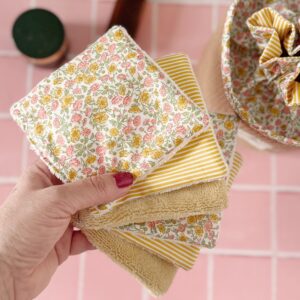 lingettes lavables liberty freija daisy