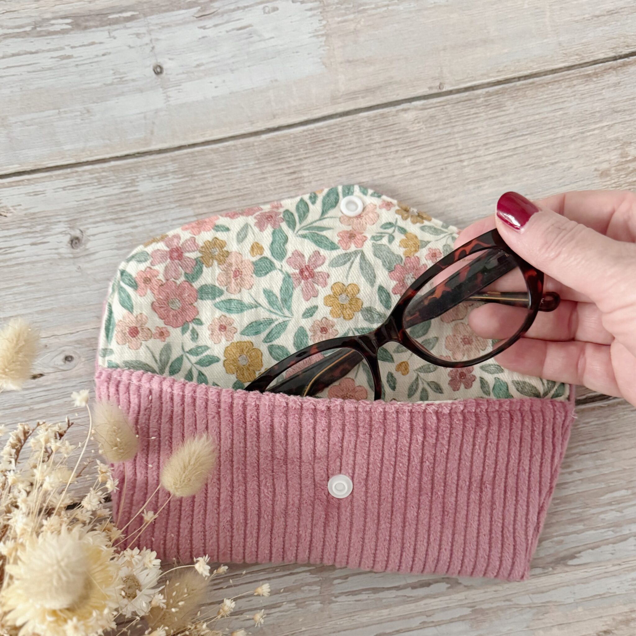 Etui à lunettes velours – Image 4