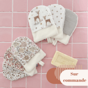 gant enfant debarbouillette bambou