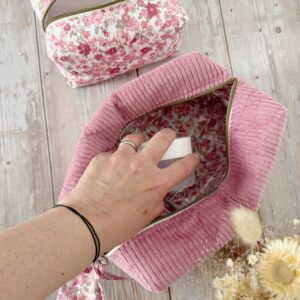 trousse velours personnalisée