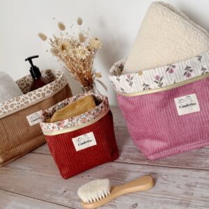panier tissu chambre bebe