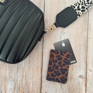 porte cartes leopard