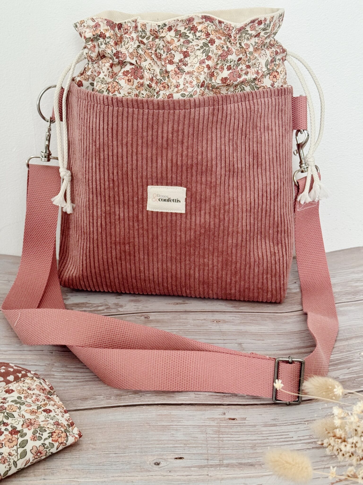 sac bandouliere velours personnalisable